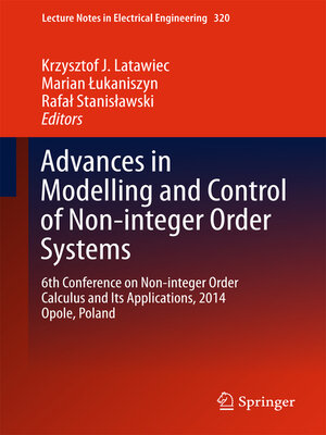 cover image of Advances in Modelling and Control of Non-integer-Order Systems
